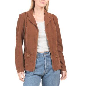 WEARABLES BY XCVI Brown Corduroy Raphael Blazer